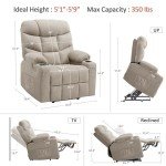 MCombo Power Lift Recliner Chair with Footrest