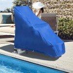 Blue Waterproof Protective Cover for Pool Lift Chairs