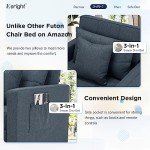 Esright Convertible Sleeper Chair with Memory Foam