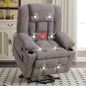 CANMOV Electric Power Lift Recliner Chair with Massage