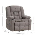 CANMOV Electric Power Lift Recliner Chair with Massage
