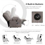CANMOV Electric Power Lift Recliner Chair with Massage