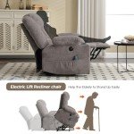 CANMOV Electric Power Lift Recliner Chair with Massage