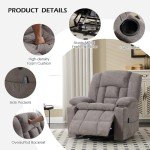 CANMOV Electric Power Lift Recliner Chair with Massage
