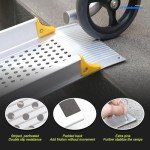 Adjustable Aluminum Wheelchair Ramp - 600 lbs Capacity