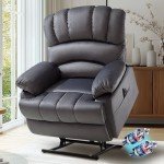 Dual Motor Power Lift Recliner Chair – Dark Gray
