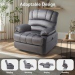 Dual Motor Power Lift Recliner Chair – Dark Gray