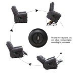 CANMOV Large Power Lift Recliner with Massage & Heat