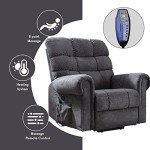 CANMOV Large Power Lift Recliner with Massage & Heat