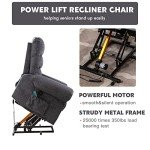 CANMOV Large Power Lift Recliner with Massage & Heat