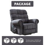 CANMOV Large Power Lift Recliner with Massage & Heat