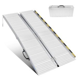 Ruedamann 5FT Portable Aluminum Wheelchair Ramp