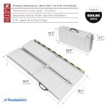 Ruedamann 5FT Portable Aluminum Wheelchair Ramp