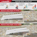 Ruedamann 5FT Portable Aluminum Wheelchair Ramp