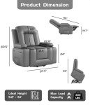 Electric Lift Recliner Chair with Heat & Massage
