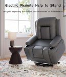 Electric Lift Recliner Chair with Heat & Massage