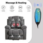 Phoenix Home Large Power Lift Recliner with Massage