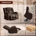Oversized Dual Motor Power Lift Recliner Chair