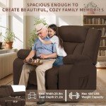 Oversized Dual Motor Power Lift Recliner Chair