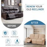 Jumbo Electric Recliner Chair Cover - Oatmeal