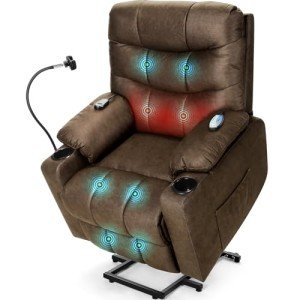 Electric Lift Recliner Chair with Massage & Heat