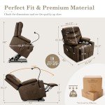 Electric Lift Recliner Chair with Massage & Heat