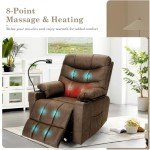 Electric Lift Recliner Chair with Massage & Heat