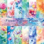 Floral Scrapbook Paper Pack - 24 Double-Sided Sheets