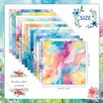 Floral Scrapbook Paper Pack - 24 Double-Sided Sheets