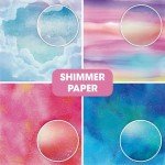 Shimmer Watercolor Scrapbooking Paper Pack - 48 Sheets