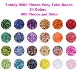 9600 Piece Glass Bead Kit for Jewelry Making