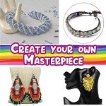 9600 Piece Glass Bead Kit for Jewelry Making