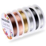 PAXCOO 6 Pack Beading Wire for Jewelry Making