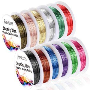 Anezus 12 Rolls Tarnish-Resistant Jewelry Wire