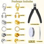 1200-Piece Jewelry Making Crimp Beads Kit