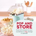 DASH Aqua Hot Air Popcorn Maker with Measuring Cup