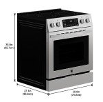 Kenmore Front Control Electric Range with Convection