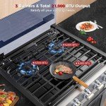 21” Propane RV Stove with 3 Burners