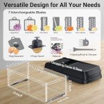 Versatile 12-in-1 Veggie Chopper with 7 Blades