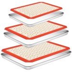 Silicone Baking Mat and Stainless Steel Sheet Set