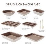 Carote 9-Piece Nonstick Baking Pans Set
