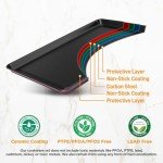 NutriChef 8-Piece Nonstick Bakeware Set - Plum