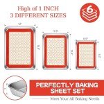 Silicone Baking Mat and Stainless Steel Sheet Set