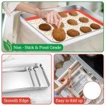 Silicone Baking Mat and Stainless Steel Sheet Set