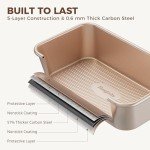 9-Piece Nonstick Bakeware Set with Rack