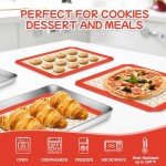Silicone Baking Mat and Stainless Steel Sheet Set