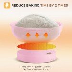 Hot Pink Sourdough Bread Proofing Basket Set