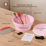 Hot Pink Sourdough Bread Proofing Basket Set