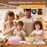 Hot Pink Sourdough Bread Proofing Basket Set