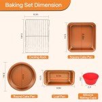 6-Piece Non-Stick Bakeware Set for Home Bakers